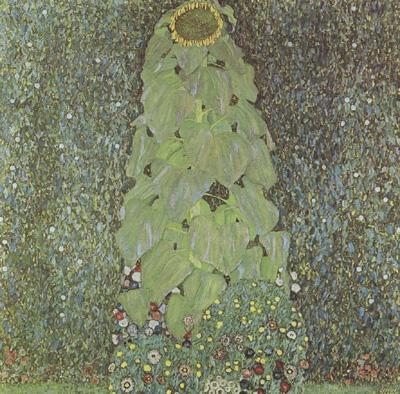 Fourteen Sunflowers in a Vase (mk12), Gustav Klimt